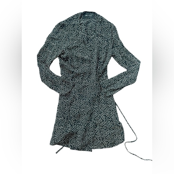 REFORMATION Gjelina Long Sleeve Wrap Mini Dress Size Small - Picture 4 of 9